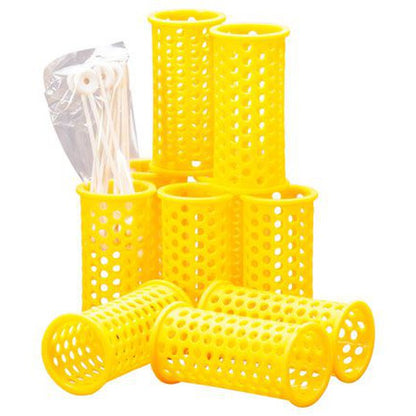 Comair Comair Mesh Rollers Yellow : 3011743 (10 Pcs/Pack)