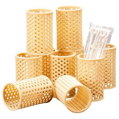 Comair Mesh Rollers Beige : 3011745 (10 Pcs/Pack) - Gtworld.de