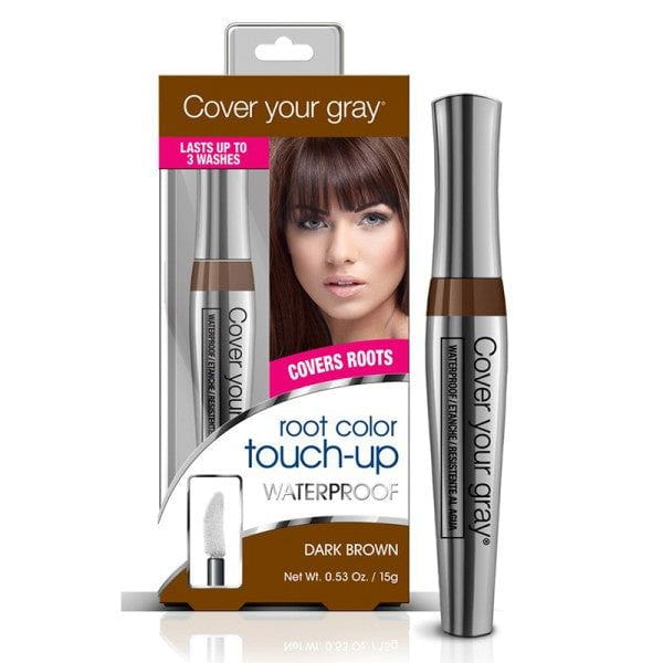 Cover your gray CYG Waterproof Root Touch-up Dark Brown Cover Your Gray Root Color Touch-Up Waterproof 15g
