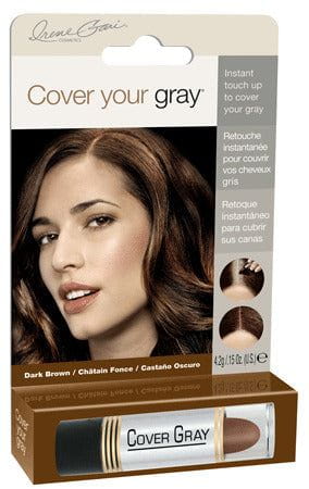 Cover your gray IG Cover Your Gray For Women Stick Dark Brown :0112-IG Irene Gari Cover Your Gray Instant Touch Up Stick 4.2g