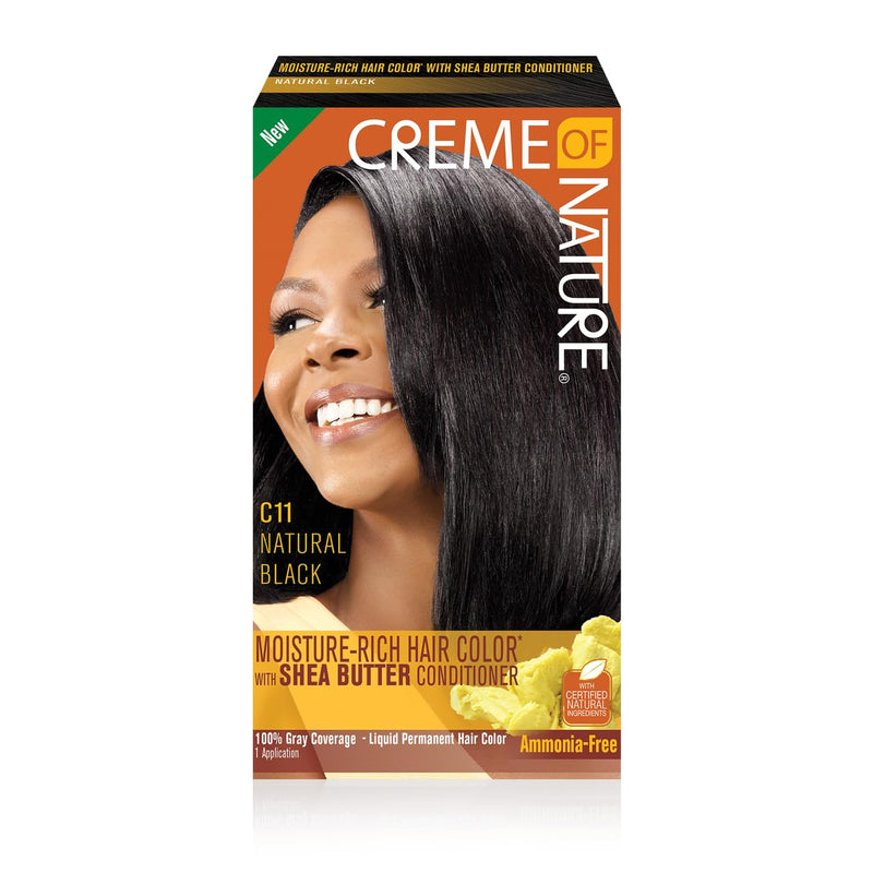 Creme of Nature Moisture Rich Hair Color W Shea Butter Conditioner C11 Natural  Black | gtworld.be 
