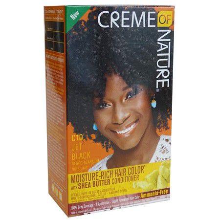 Creme of Nature Health & Beauty Creme of Nature C10 Jet Black  Creme Of Nature Moisture Rich Hair Color