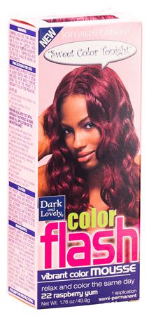 Dark and Lovely Soft Sheen-Carson Color Flash Vibrant Color Mousse 1.76 oz | gtworld.be 