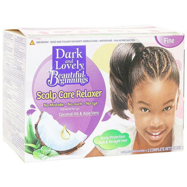 Dark & Lovely Beautiful Beginnings Soft'n Straight No-Lye Relaxer, Fine Hair | gtworld.be 