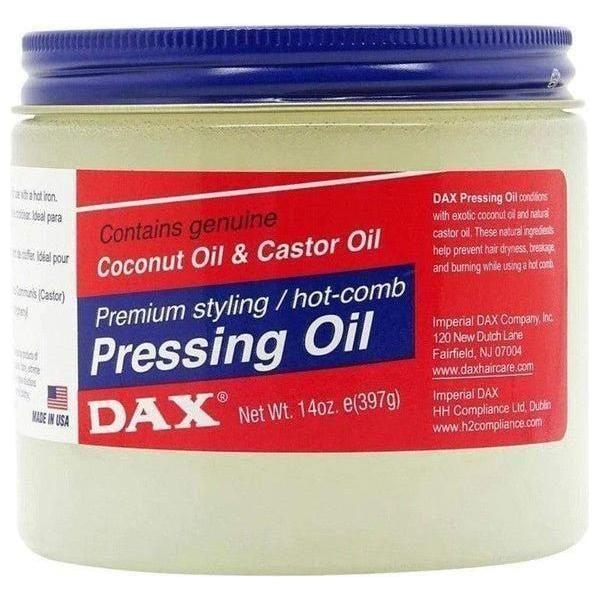 DAX Health & Beauty DAX Pressing Oil Enriched with Coconut Oil & Castor Oil 3.5/7.5/14 oz
