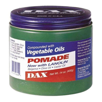 DAX Vegetable Oils POMADE Now with LANOLIN 400g - Gtworld.de