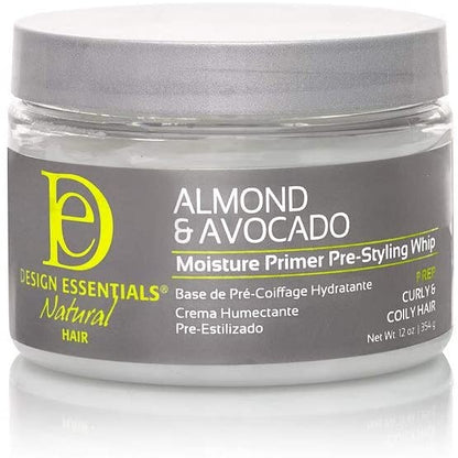 Design Essentials Almond & Avocado Moisture Primer Pre-Styling Whip 12oz | gtworld.be 