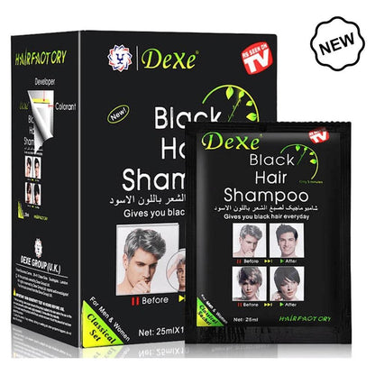 Dexe Black Hair Shampoo Classic 25ml*10 Sachets - Gtworld.de