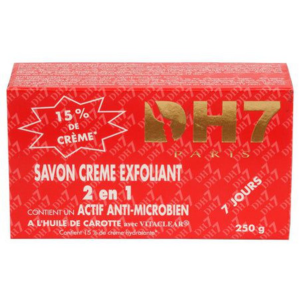 DH 7 Paris DH7 Exfoliating Cream Soap 2in1 Karottenöl und VITACLEAR 250g