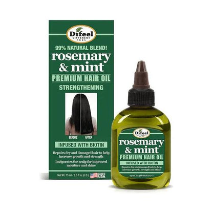 DiFeel Health & Beauty Difeel Rosemary & Mint Premium Hair Oil With Biotin 75ml / 210ml