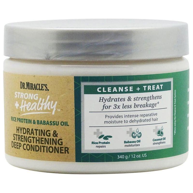 Dr. Miracle's Health & Beauty Dr.Miracle's Rice Protein & Babbasu Oil Hydrating & Strengthening Deep Conditioner 340g