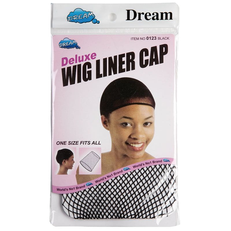 Dream DeLux Wig Liner Cap/Perückennetz,Perückenunterziehhaube, 0123 Black