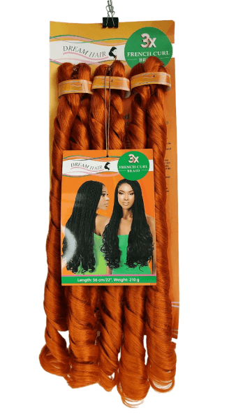 Dream Hair Dream Hair French Curl Braid 22'' Kunshaar Red / Hot Pink / G.Orange