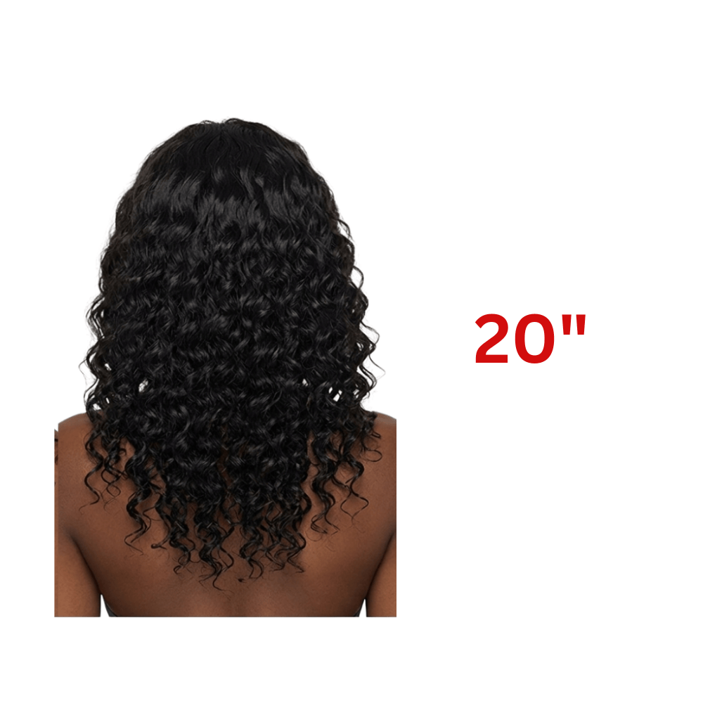 Dream Hair Health & Beauty 20" Dream Hair - Half Wig Deep Wave Natural color 16"/20"