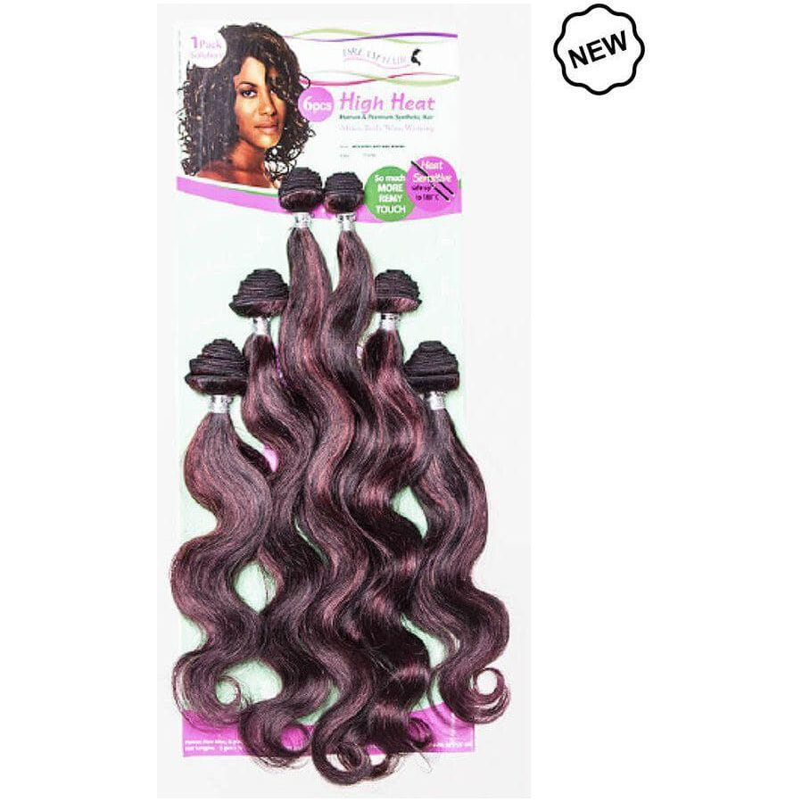 Dream Hair Health & Beauty Dream Hair Africo Body Wave Weaving Human & Premium Synthetic Hair 6 pcs.