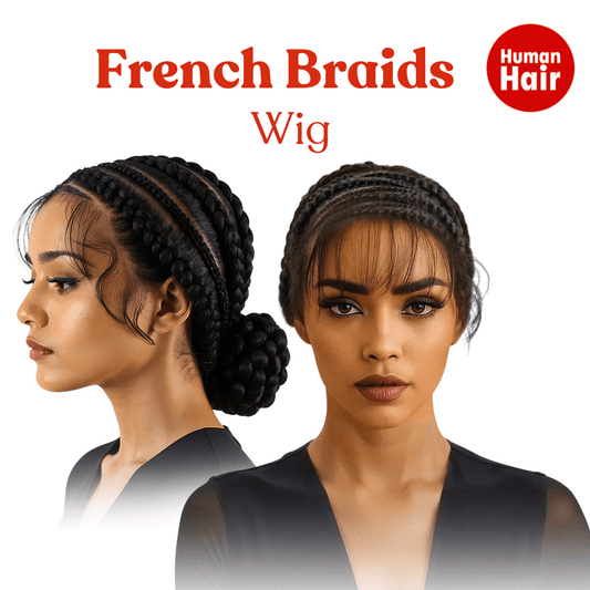 Dream Hair Health & Beauty Dream hair French Braids Human Hair Wig: Natural Color (400g)