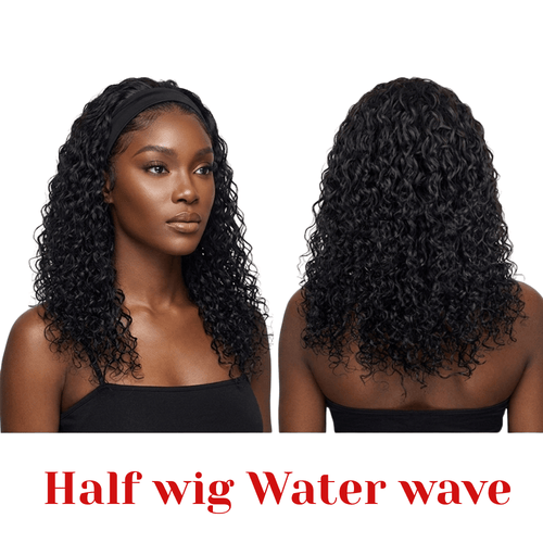 Dream Hair Health & Beauty Dream Hair - Half Wig Water Wave Natural color 16"/20"