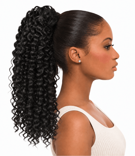 Dream Hair Health & Beauty Dream Hair kinky Curly Machine Ponytail 14" - Synthetic Hair