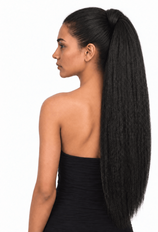Dream Hair Health & Beauty Dream Hair Yaki Straight Wave Ponytail 24" - Synthetic Hair