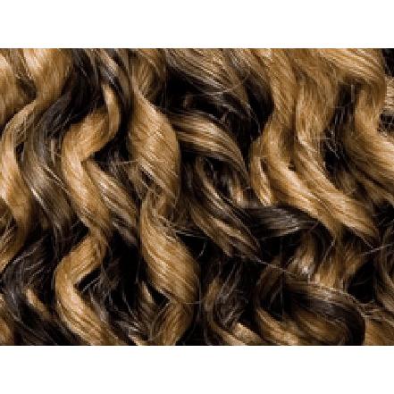 Dream Hair Health & Beauty Schwarz-Blond-Hellbraun Mix #P1B/16/27 Dream Hair Boucle 8"/20cm Real hair