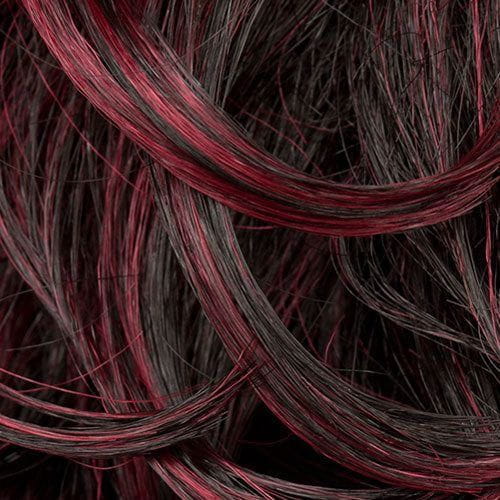 Dream Hair Health & Beauty Schwarz-Rot Mix #F1B/39 Dream Hair Wig Lydia Synthetic Hair