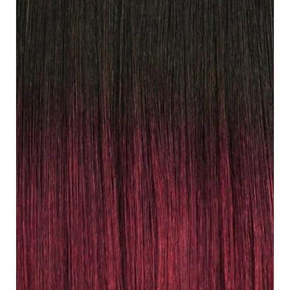 Dream Hair Health & Beauty Schwarz-Rot Mix Ombré #T1B/530 Dream Hair S-Butterfly Locks 12'' _ Crochet Braid