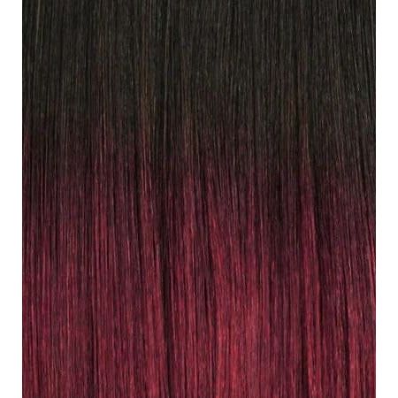 Dream Hair Health & Beauty Schwarz-Rot Mix Ombré #T1B/530 Dream Hair S-Butterfly Locks 18'' _  Crochet Braid