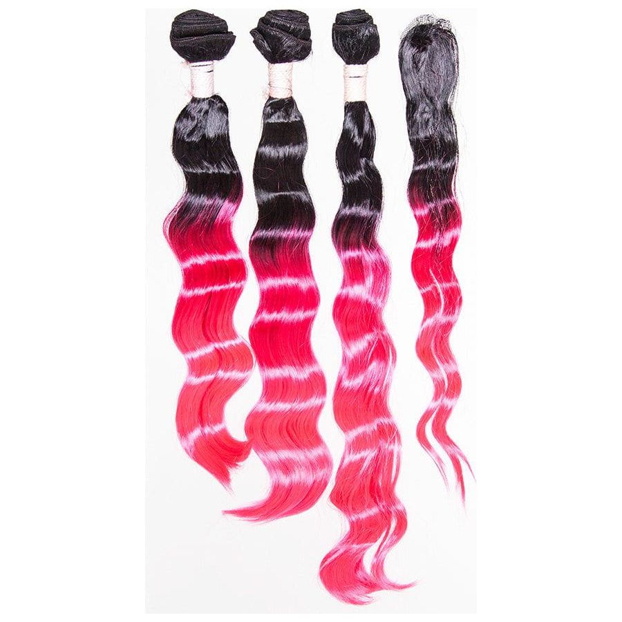 Dream Hair Ombre Kunsthaar Tressen 4Pcs - Gtworld.de