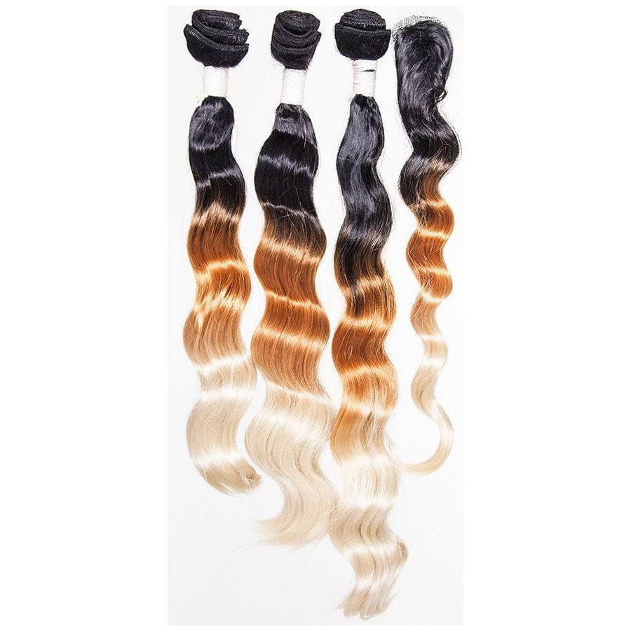 Dream Hair Ombre Kunsthaar Tressen 4Pcs - Gtworld.de