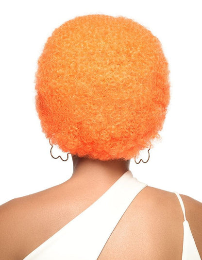 Dream Hair Wig Afro Medium Synthetic Hair, Kunsthaar Perücke, Afroperücke, Color:Orange