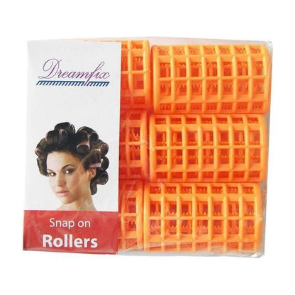 Dreamfix Dream Fix Df Snap On Rollers Orange 6 pcs/pack