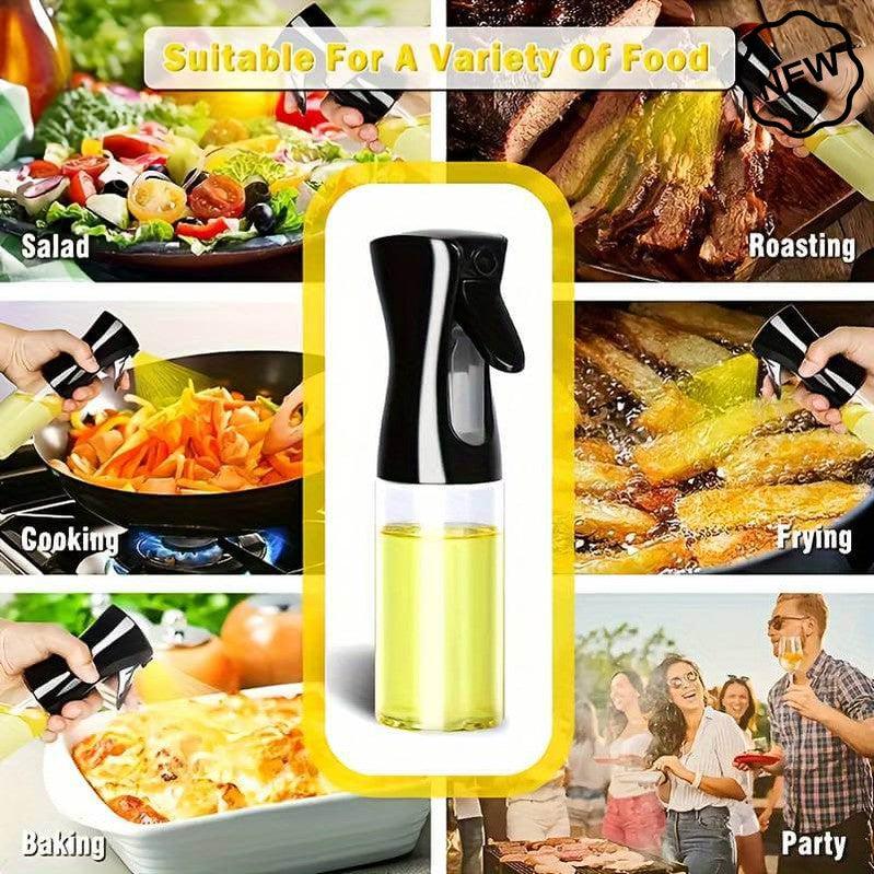 Dreamfix Glass Olive Oil Sprayer and Dispenser Black 300ml | gtworld.be 