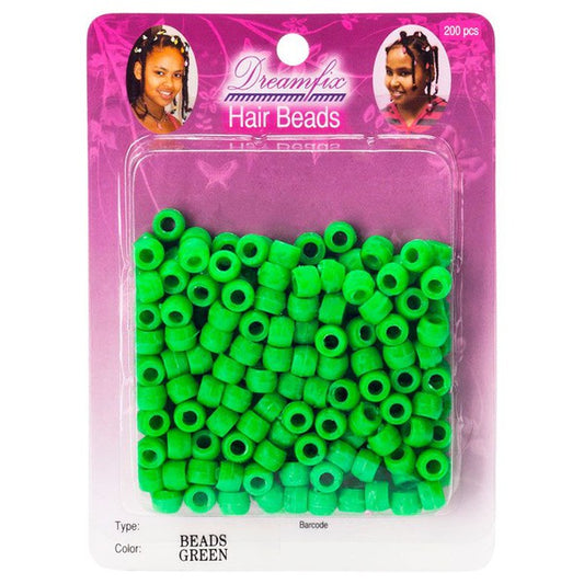 Dreamfix Dreamfix Hair Beads/Haarperlen, Green, 200er Pack