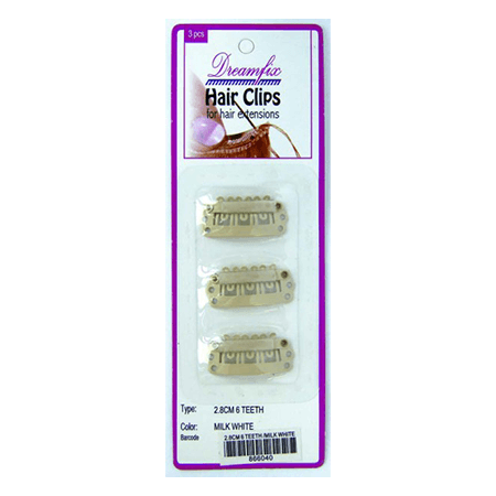 Dreamfix Dreamfix Hair Clips for Extensions/Haarverlängerung Clips, Dark Brown, 28mm, 6 T