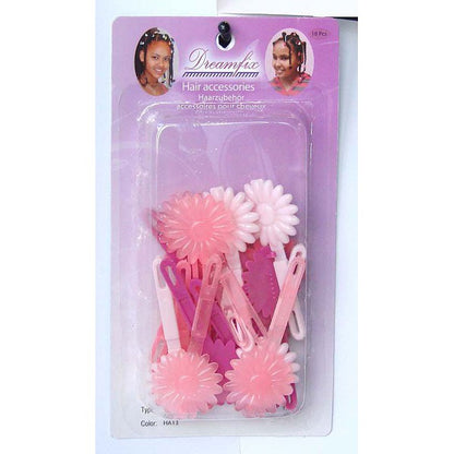 Dreamfix Dreamfix Kids Hair Accessories, Pink Tone Colour Ha13, 18Pcs