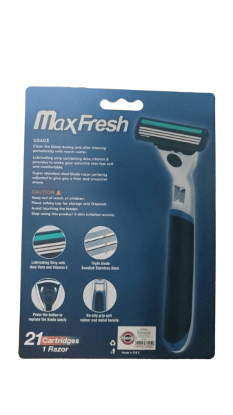 Dreamfix Dreamfix Maxfresh 1 Razor Sweden Stainless Steel With 21 Replaceable Cartridges