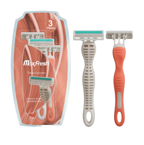 Dreamfix Dreamfix Maxfresh Ladies Shaving Stick Razors Blades With Lubricating Strip 3Pcs