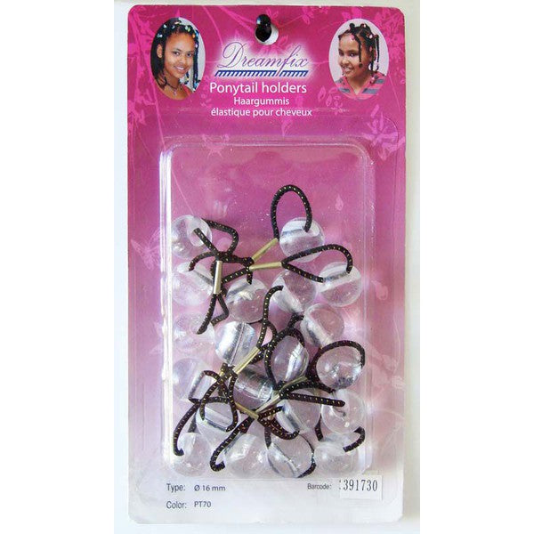 Dreamfix Ponytail Holders/Zopfhalter, 16 Mm, Clear, Col. Pt70 | gtworld.be 