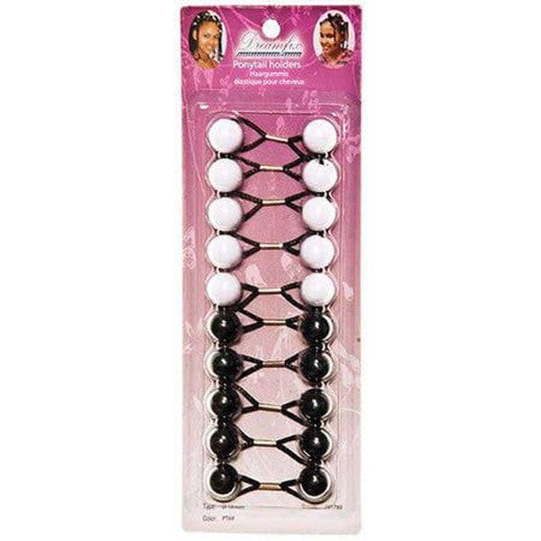 Dreamfix Dreamfix Ponytail Holders/Zopfhalter, 18 Mm, Black And White, Col. Pt69