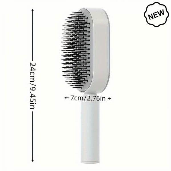 Dreamfix Self Cleaning Hair Detangling and Scalp Massager Brushes White/Purple | gtworld.be | white