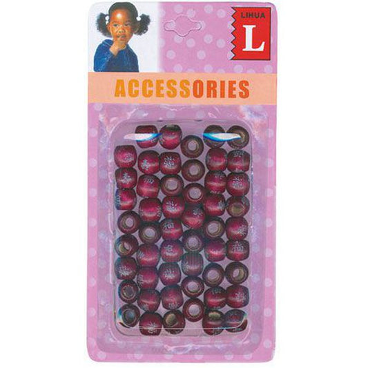 Dreamfix Dreamfix Small Wooden Beads (40 Pcs) Burgundy