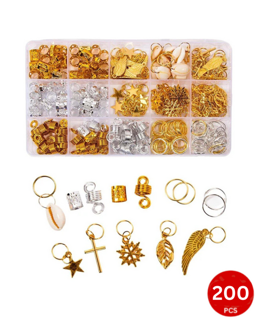 Dreamfix Health & Beauty Dreamfix 200pcs Braiding Hair Rings 12 Style
