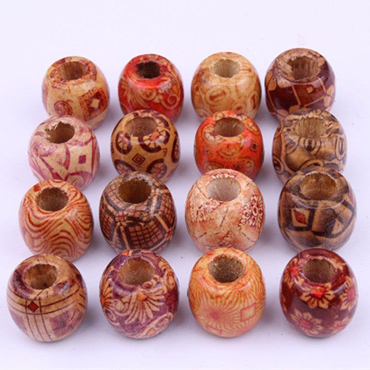 Dreamfix Health & Beauty Dreamfix Big Hole 5mm Dreadlock Wooden Hair Beads 24pcs