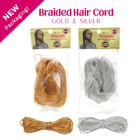 Dreamfix Health & Beauty Dreamfix Gold &Silver Braided Hair Cord String Accessories