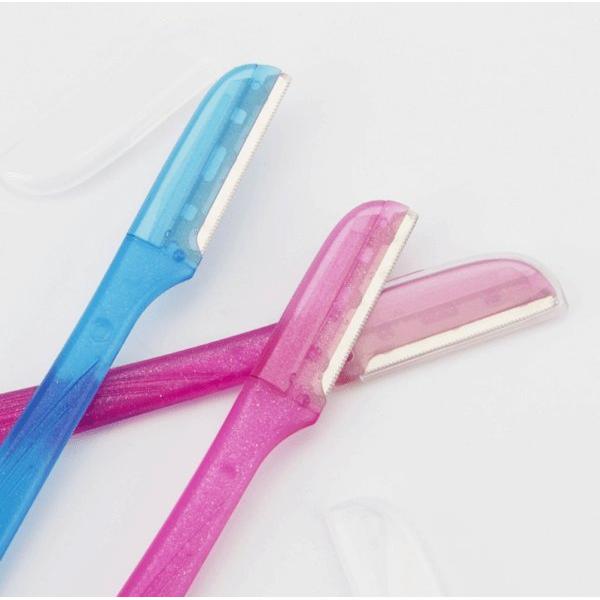 Dreamfix Health & Beauty Dreamfix Maxfresh Single Blade Eyebrow Razors 3 Pcs Pink/Blue