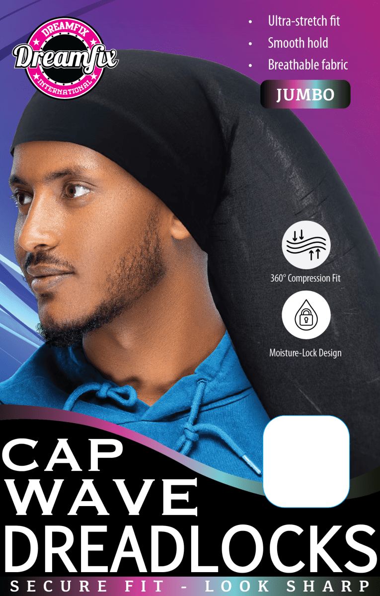 Dreamfix Health & Beauty Dreamfix Nylon Dreadlocks Wave Tube Black