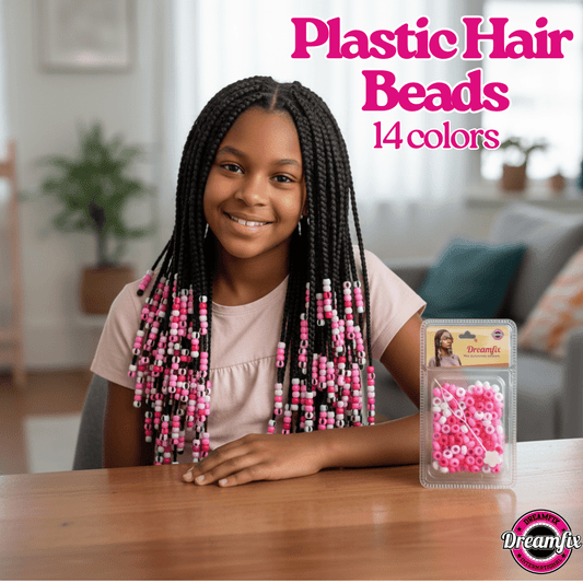 Dreamfix Health & Beauty Dreamfix Plastic Hair Beads For Kids Assorted