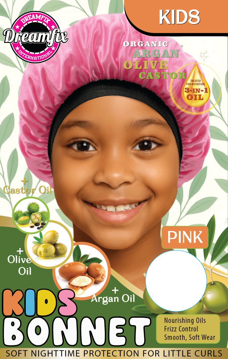 Dreamfix Health & Beauty Kids / Pink Dreamfix Organic Argan Olive Castor Bonnet