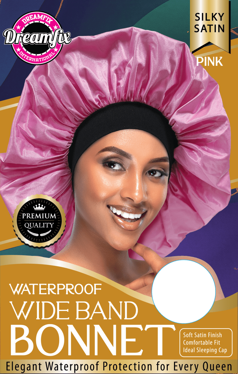 Dreamfix Health & Beauty Pink Dreamfix Waterproof Wide Band Bonnet