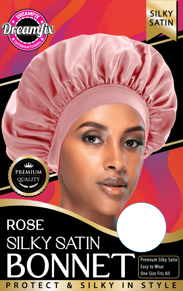 Dreamfix Health & Beauty Rose Dreamfix Silky Satin bonnet